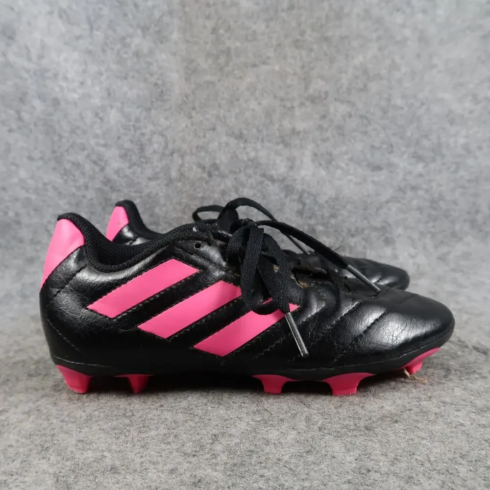 Adidas Shoes Kids 13K Soccer Cleats Goletto Black Pink FG Lace Up Athletic Sport